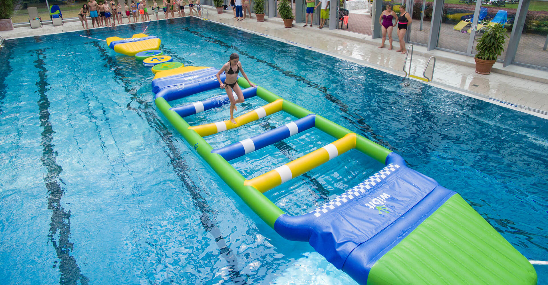 Water obstacle courses for commercial pools Wibit Sports Wibit Sports